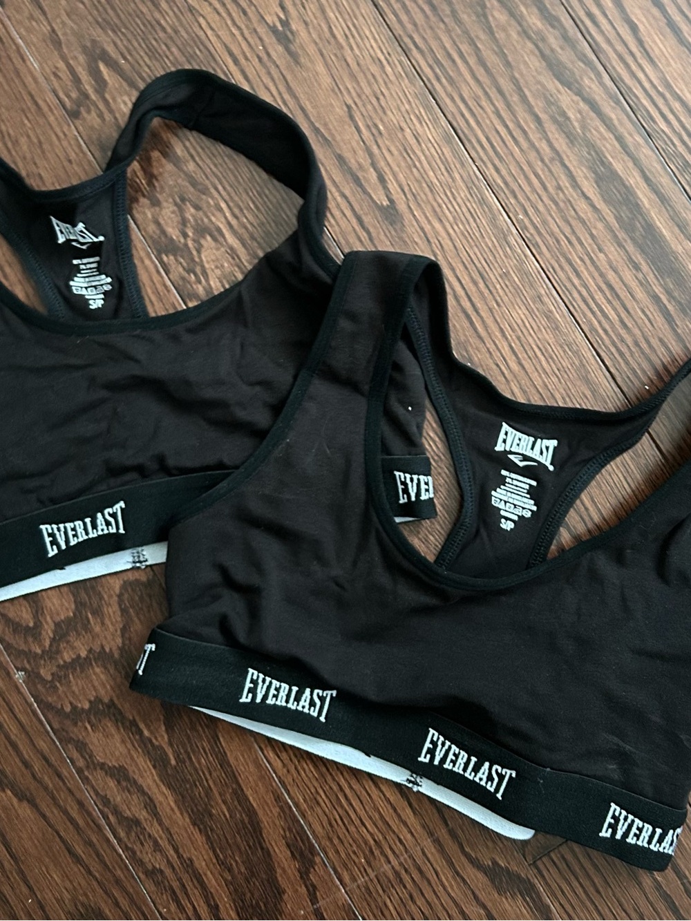 Everlast Black Racerback Sports Bralette Duo